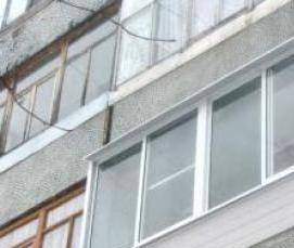 распашные алюминиевые окна для балкона - тип 2