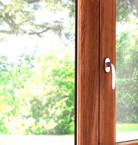 распашные окна деревянные - модель 2