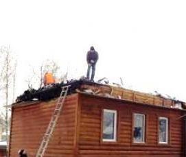 разбор дачного дома и вывоз мусора - тип 1