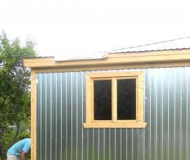 разборный временный дом из 2 бытовок - вариант 2