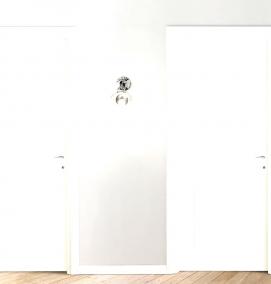 раздвижные двери белые - модель 2