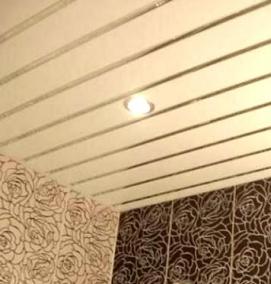 реечный потолок 17 х 17 м2 - тип 1