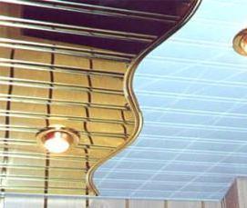 реечный потолок без вставок - вариант 3