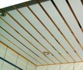 реечный потолок хромированный - тип 2