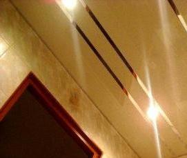 реечный потолок металлик серебристый - вариант 3