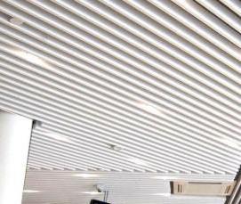 реечный потолок металлик серебристый - вариант 2