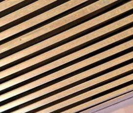 реечный потолок под дерево - модель 1