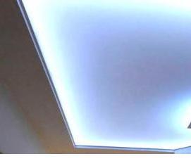 реечный потолок с подсветкой - тип 3