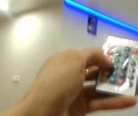 реечный потолок с подсветкой - тип 2