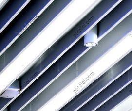 реечный потолок вертикальный - модель 4