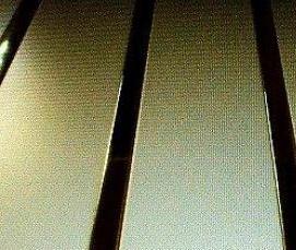 реечный потолок золотой - тип 1