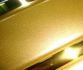 реечный потолок золотой - тип 4