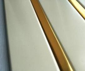 реечный потолок золотой - тип 2