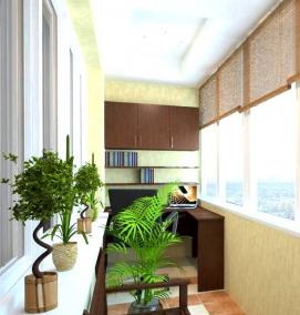 ремонт балкона в квартире - модель 1