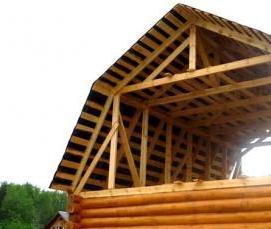 ремонт двухскатной кровли - тип 1