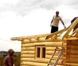 ремонт двухскатной кровли - тип 2