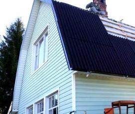 ремонт кровли на даче - вариант 4