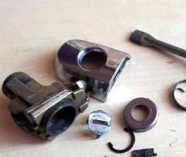 ремонт личинки замка - тип 2