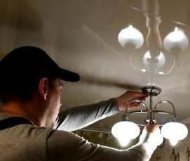 ремонт люстры с галогеновыми лампочками - вариант 3