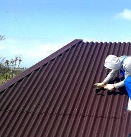 ремонт металлической кровли - вариант 2