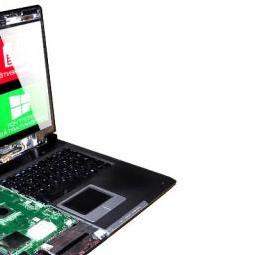 ремонт монитора ноутбука - тип 1