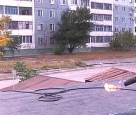 ремонт мягкой кровли в зимний период - модель 3