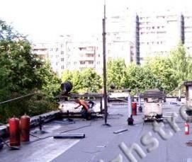 ремонт мягкой рулонной кровли - модель 4