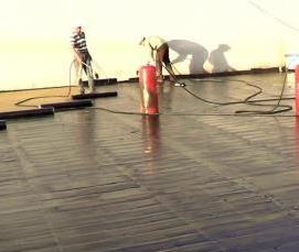 ремонт мягкой рулонной кровли - модель 2