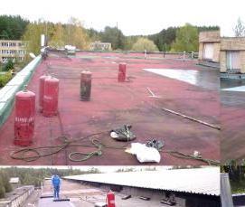 ремонт плоской мягкой кровли - тип 2