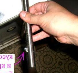 ремонт ручки холодильника - вариант 1