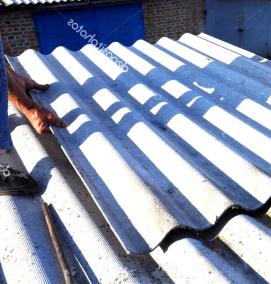 ремонт шиферной кровли - тип 3