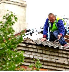 ремонт шиферной кровли - тип 2