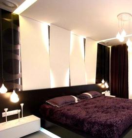 ремонт спальни в квартире - модель 1