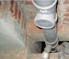 ремонт стояка канализации в квартире - модель 2