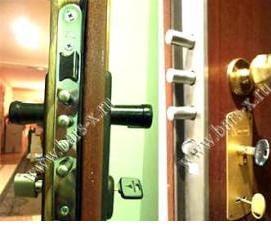 ремонт замков железной двери - модель 1