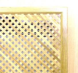 решетка радиаторная деревянная - модель 2