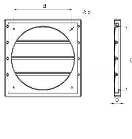 решетка вентиляционная пластиковая круглая - модель 1