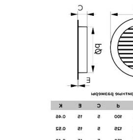 решетка вентиляционная пластиковая круглая - модель 4
