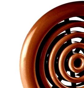 решетка вентиляционная пластиковая круглая - модель 2