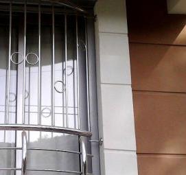 решетки на окна из нержавеющей стали - тип 4