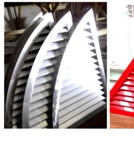 решетки на слуховые окна на крыше - тип 2