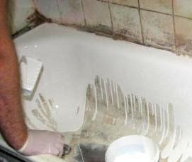 реставрация акриловой ванны жидким акрилом - вариант 4