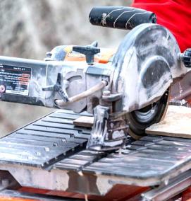 резка керамогранита под 45 без сколов - вариант 1