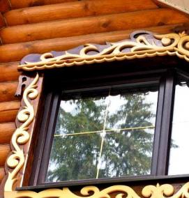 резные наличники на окна - вариант 1