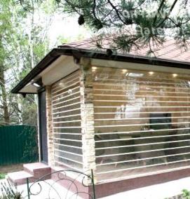 рольставни из поликарбоната для беседки - модель 4