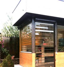 рольставни из поликарбоната для беседки - модель 3