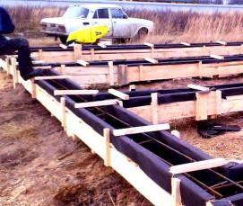 ростверк на забивных сваях - модель 3