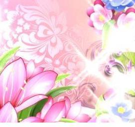 розовые бумажные обои - тип 4