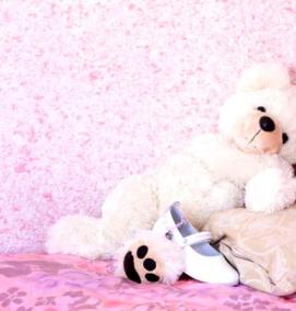 розовые жидкие обои - тип 2