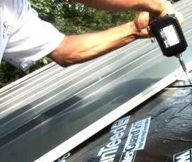 рубероид на профнастил - модель 4